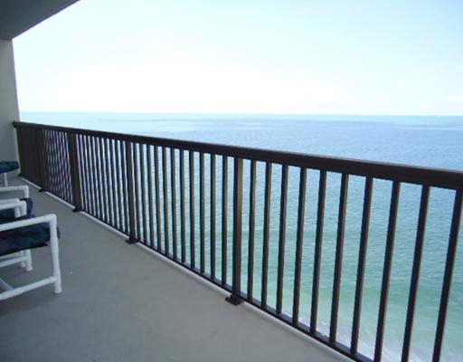 Sand Key condos balcony view of gulf of mexico